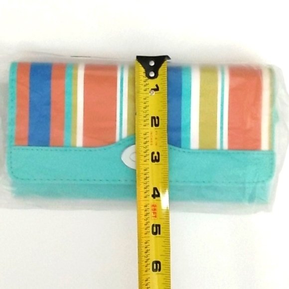 KENNETH COLE REACTION TEAL MULTI COMPARTMENT WALLET NWT - Picture 11 of 11